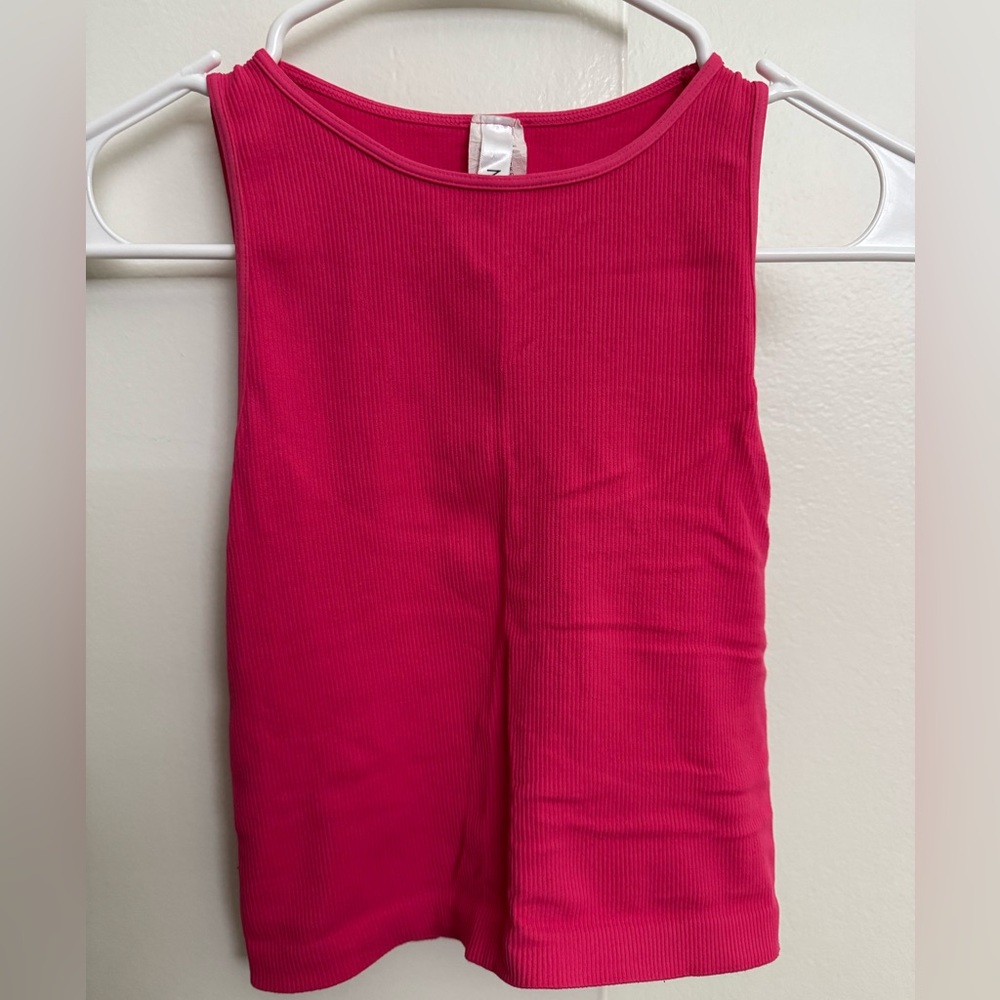 Hot pink tank top